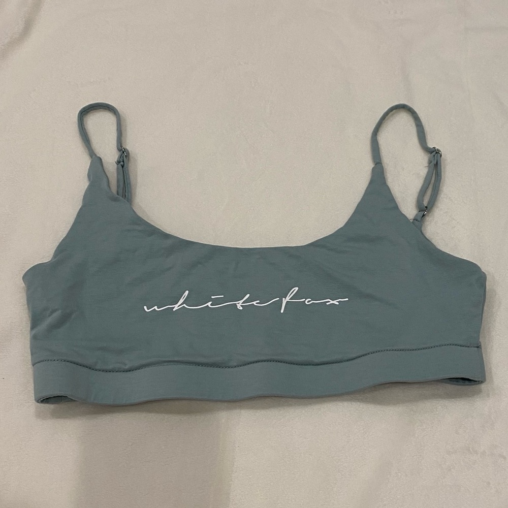 White Fox blue bra top
